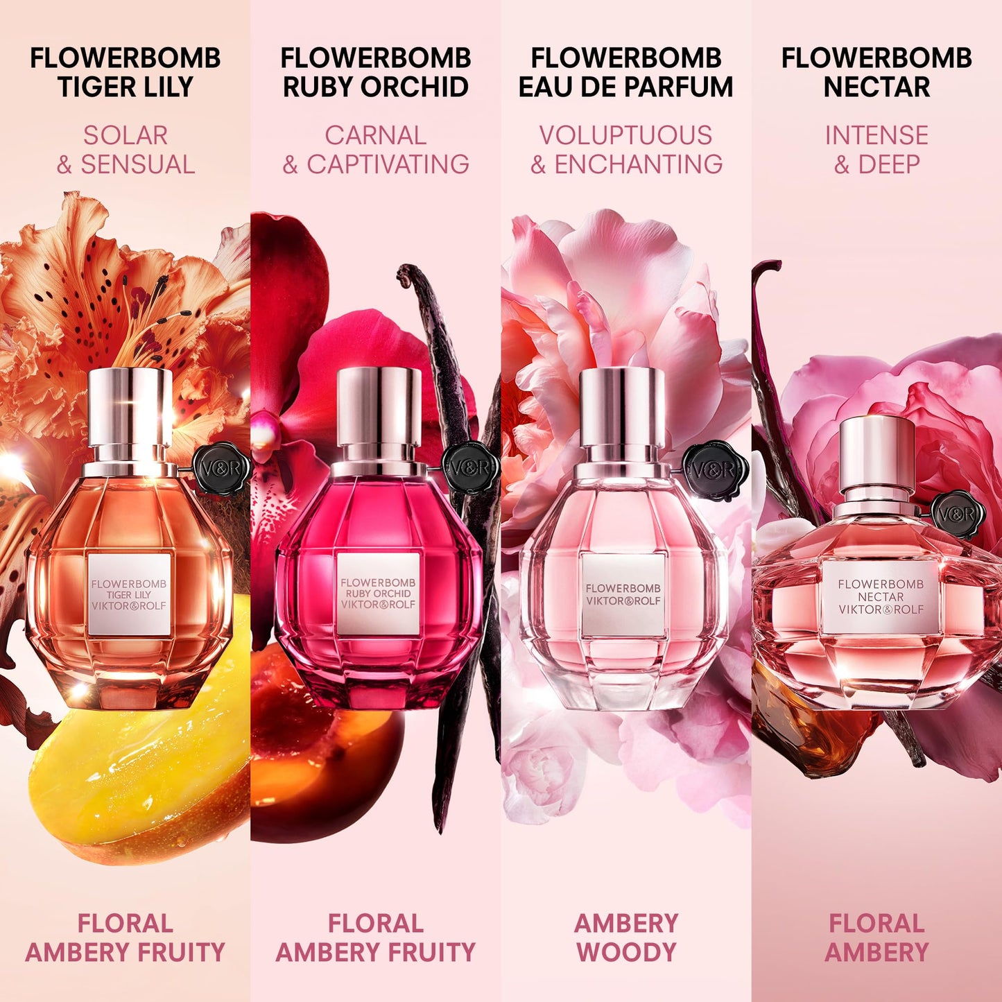 Viktor&Rolf - Flowerbomb Nectar Eau de Parfum - Women's Perfume - Floral, Spicy & Warm - With Notes of Gunpowder & Vanilla