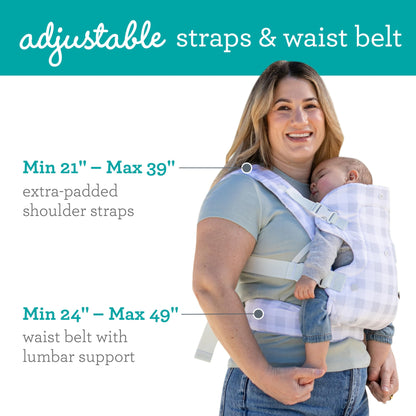 Infantino Flip Advanced 4-in-1 Carrier - Ergonomic, Convertible, face-in and face-Out Front and Back Carry for Newborns and Older Babies 8-32 lbs, Rainbow