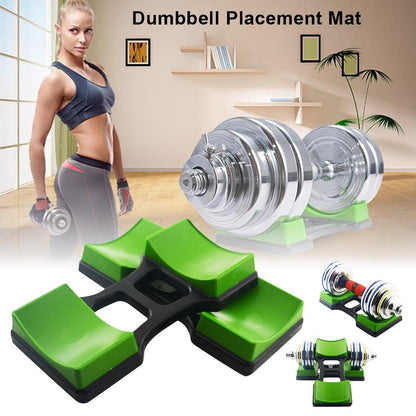 1Pair Dumbbell Bracket Dumbbell Placement Frame Stand Floor Protection Fitness Training Device For Household