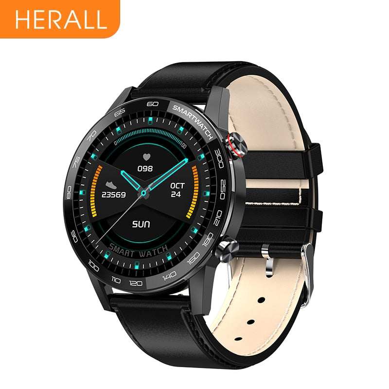 HERALL 2020 ECG Smart Watch For Men IP68 Waterproof Smartwatch Blood Pressure Monitor For Android Apple Xiaomi