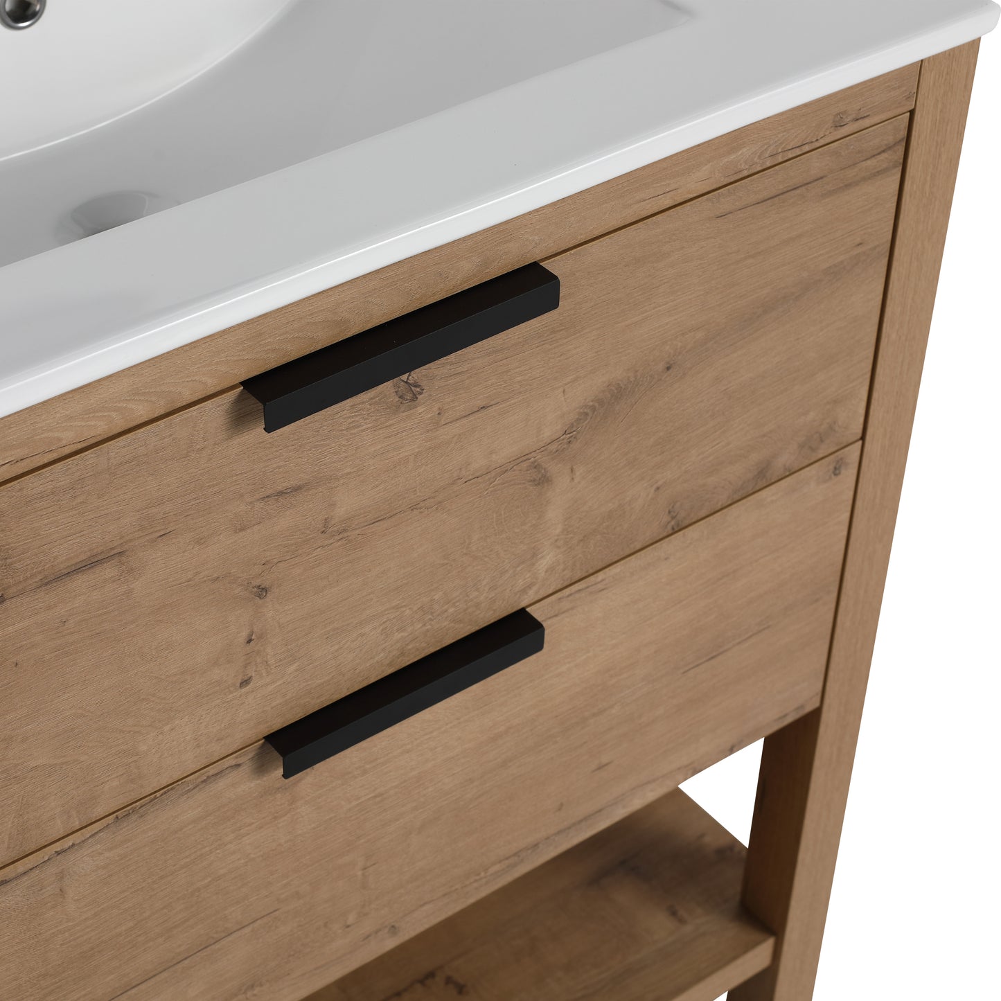 30 Inch Bathroom Vanity Plywood With 2 Drawers-BVB01030IMO-BL9075B