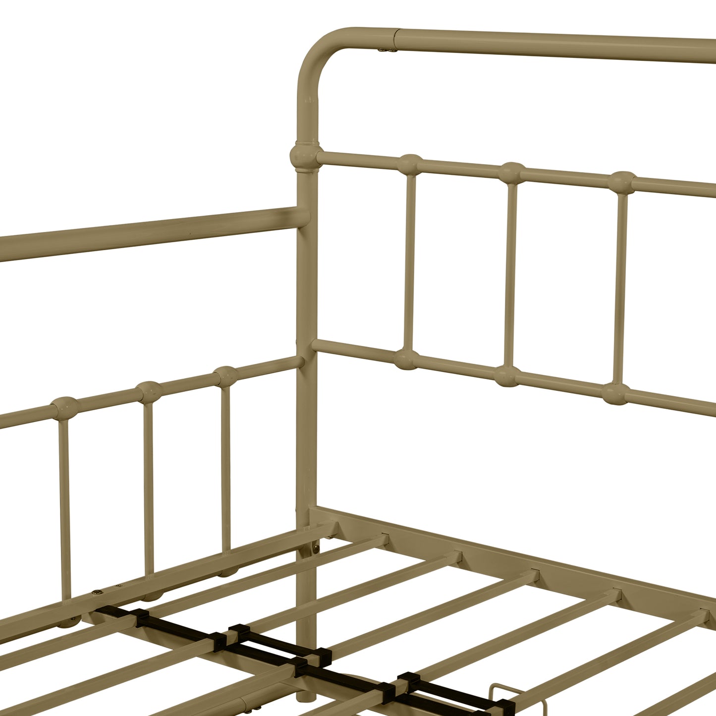 Metal Frame Daybed with trundle（Bronze）