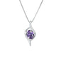 Clavicular amethyst pendant