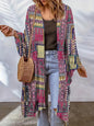 European and American Bohemian Cardigan Aztec Print Bat Cape