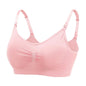 Seamless Plus Size Breastfeeding Bra Front Button Maternal Postpartum Bra