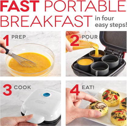 DASH Rapid Egg Cooker: 6 Egg Capacity Electric Egg Cooker for Hard Boiled Eggs, Poached Eggs, Scrambled Eggs, or Omelets with Auto Shut Off Feature - Aqua, 5.5 Inch (DEC005AQ)