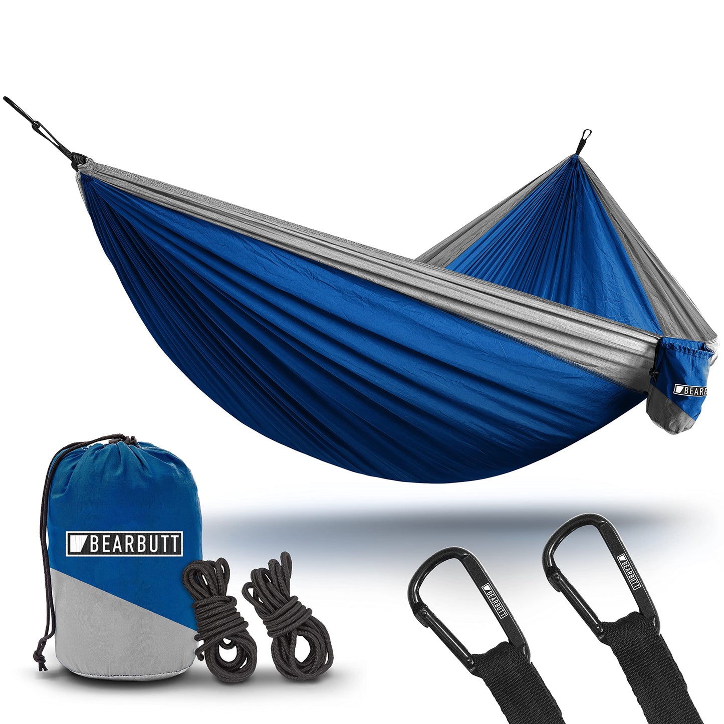 Bear Butt Camping Hammock - Hammock - Camping Gear - 2 Person Hammock - Backpacking Tree Hammock - Double Hammock Camping - Hiking Gear - Portable Hammock for Camping - Travel Hammock - Outdoor