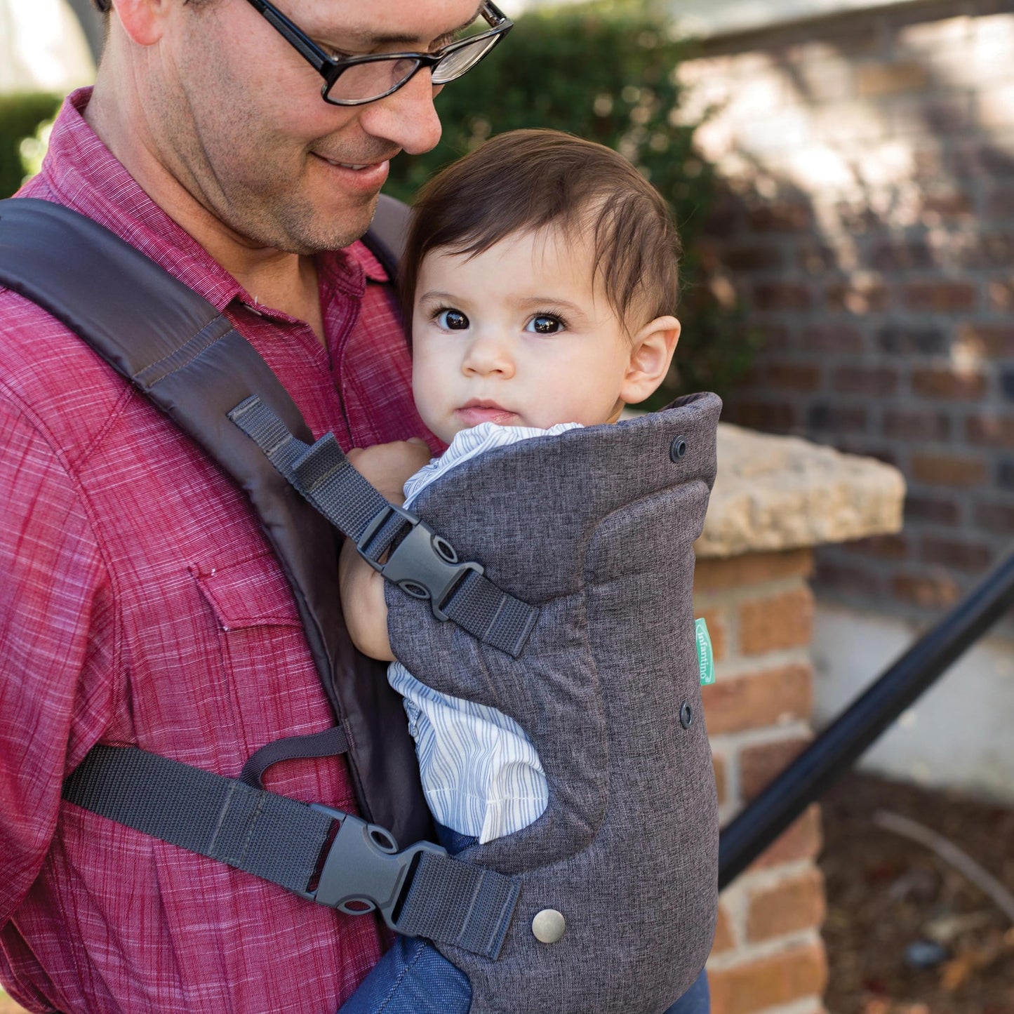 Infantino Flip Advanced 4-in-1 Carrier - Ergonomic, Convertible, face-in and face-Out Front and Back Carry for Newborns and Older Babies 8-32 lbs, Rainbow