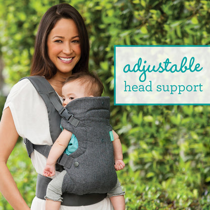 Infantino Flip Advanced 4-in-1 Carrier - Ergonomic, Convertible, face-in and face-Out Front and Back Carry for Newborns and Older Babies 8-32 lbs, Rainbow