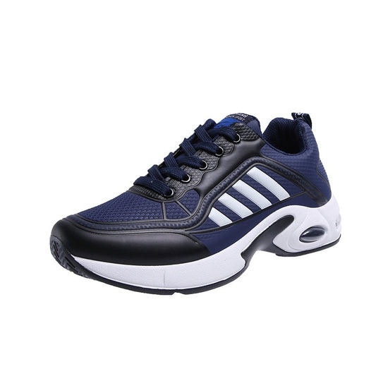 New fashionable sports casual shoes for men, leather air-cushion student running shoes