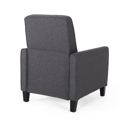 Smoke Fabric Push Back Chair for Elegant Home Décor