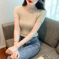 Mesh with diamond round neck bottom top for women's new solid color slim fit short sleeved shirt