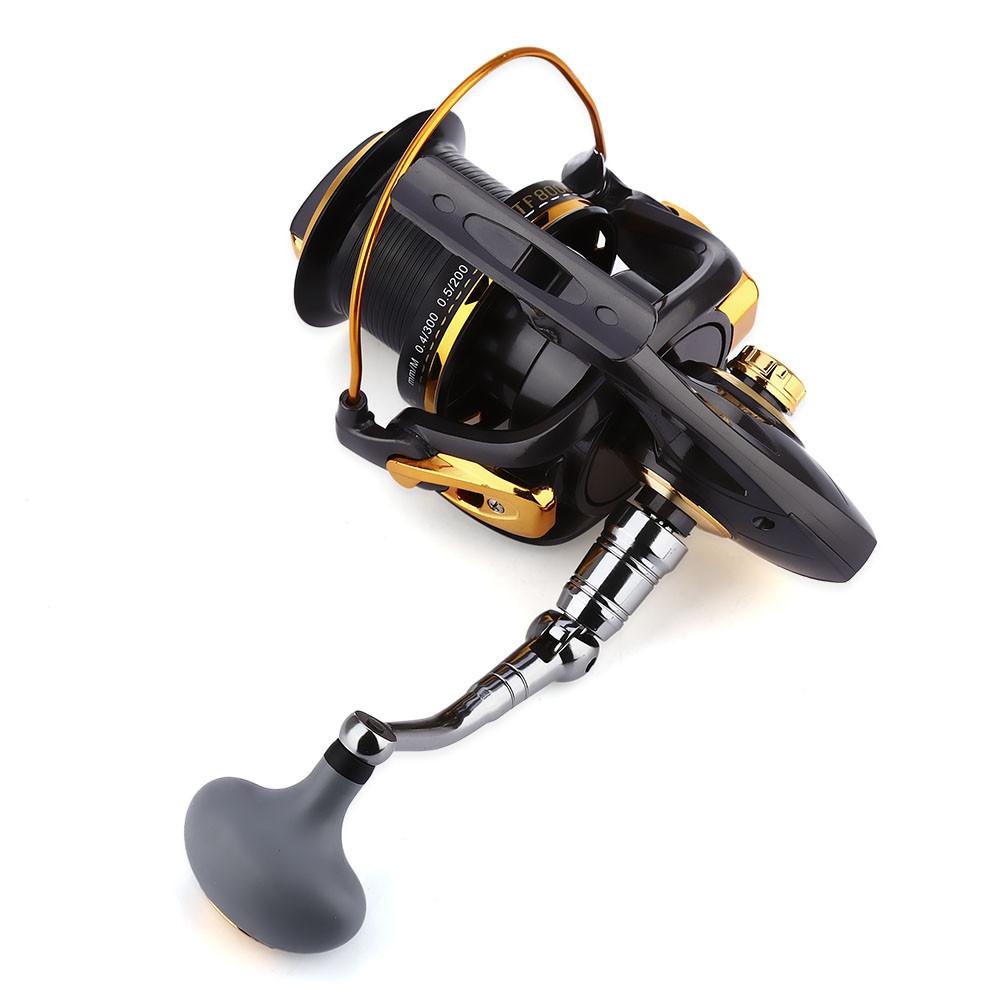 YUMOSHI Fishing Reel 12 + 1 Ball Bearings Aluminum Alloy Spool Coil Wheel  Fishing Reels 8000 / 9000 Series