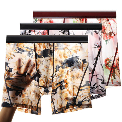 Men's Boxer Shorts Ice Silk Boxer Shorts