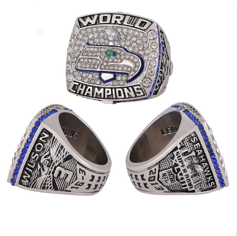 High quality steel mold Seattle Seahawk Champion Ring for men