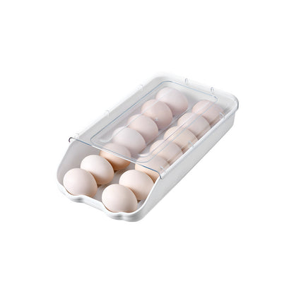 New Rolling Egg Box Refrigerator Egg Roller Kitchen Fresh Storage Box