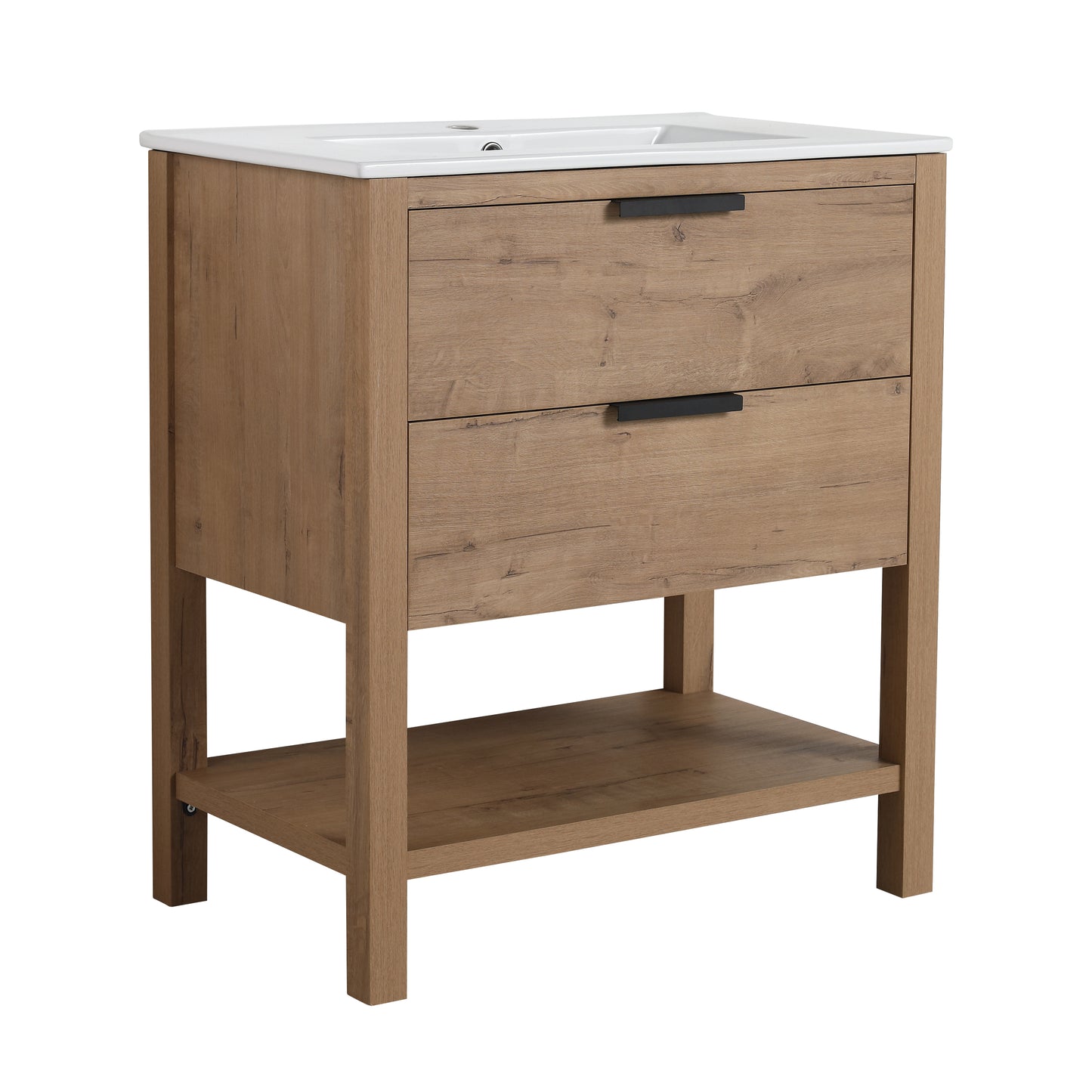 30 Inch Bathroom Vanity Plywood With 2 Drawers-BVB01030IMO-BL9075B