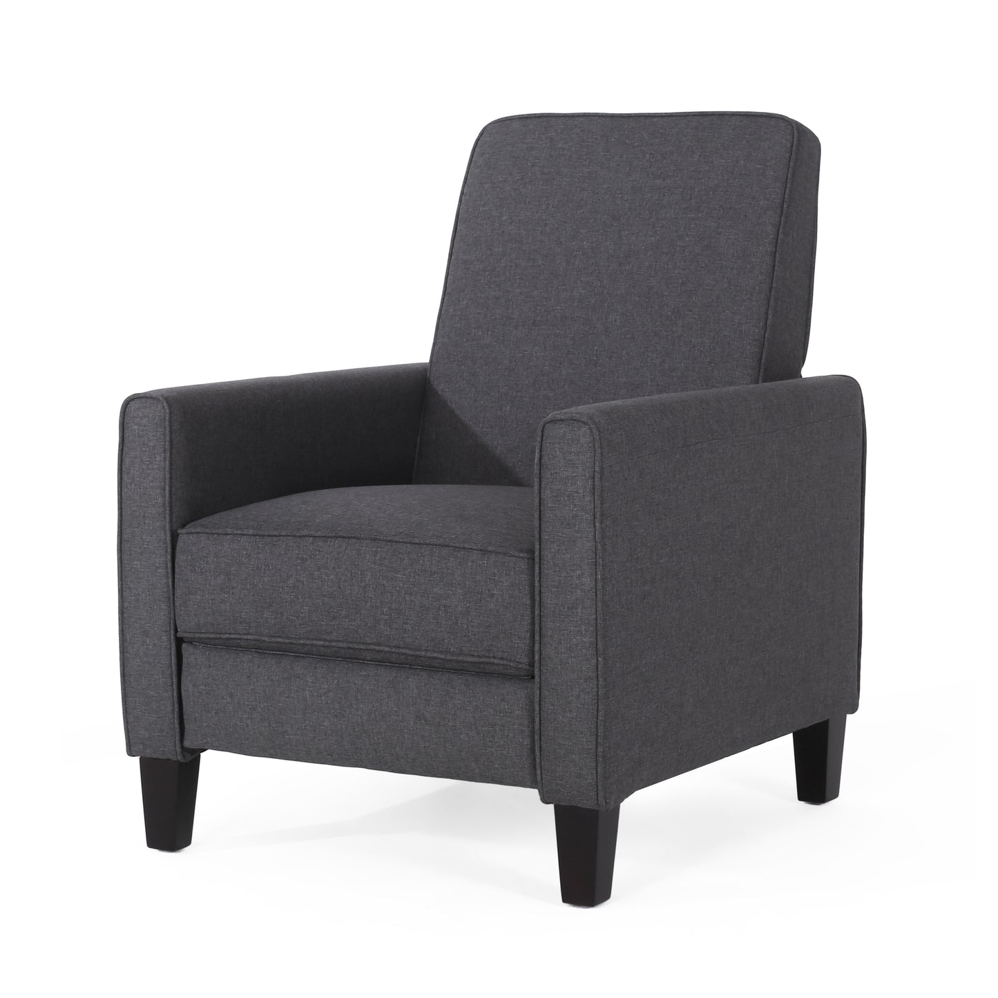 Smoke Fabric Push Back Chair for Elegant Home Décor