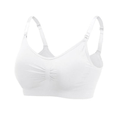 Seamless Plus Size Breastfeeding Bra Front Button Maternal Postpartum Bra