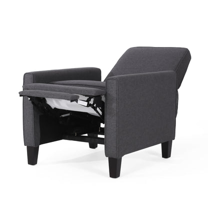 Smoke Fabric Push Back Chair for Elegant Home Décor