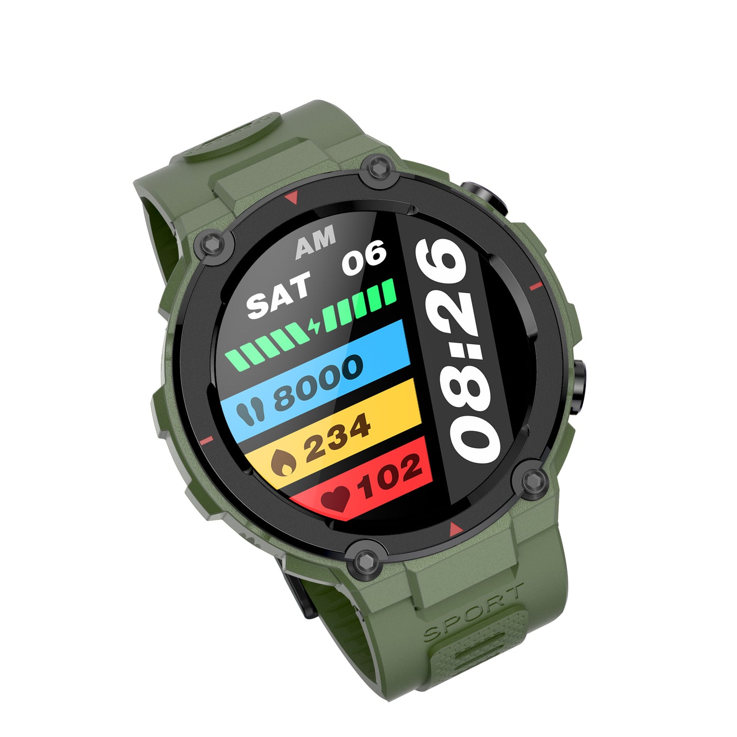 New Outdoor Sports Smart Watch 1.32 Inch HD Heart Rate Blood Oxygen GPS Beidou Triple Satellite Positioning