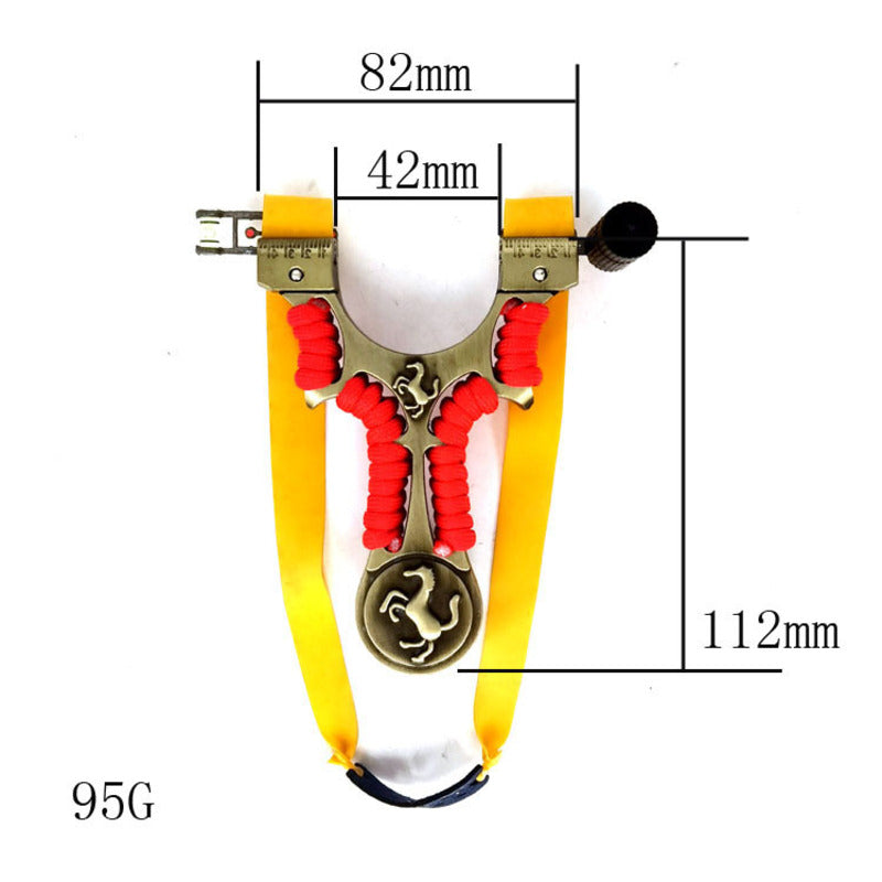 Metal Flat Skin Slingshot Ferrari Built-in Small Magnet Slingshot, Free Binding, Fast Pressing Laser Infrared Slingshot