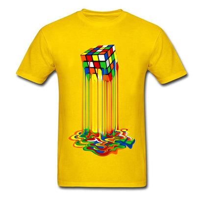 Good Quality Cube T-Shirts Rainbow Abstraction Cube Sheldon Cooper T Shirt Big Discount Best Tee Shirt Women Men Funny Tops Tee