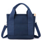 Canvas bag casual versatile shoulder bag ladies fashion commuter bag multi-function messenger bag trendy handbag