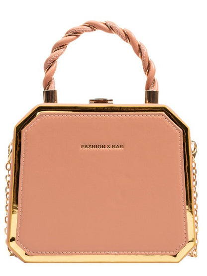 Fashionable small square bag stylish simple and exquisite chain crossbody bag