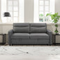 3 in 1 Convertible Sleeper Sofa Bed Modern Fabric Loveseat Futon Sofa Couch w/Pullout Bed Grey