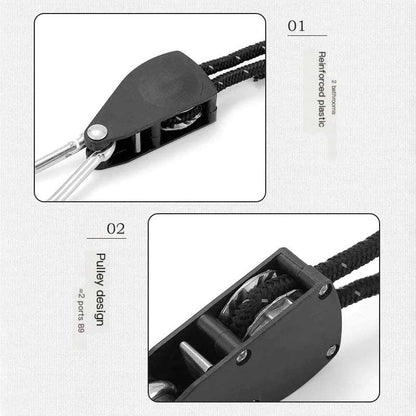 Camping Tent Tie Down Rope Tightener Fastening Pulley Ratchet Hangers Awning Rope Hook Canopy Buckle Rope Tightening Straps Tool