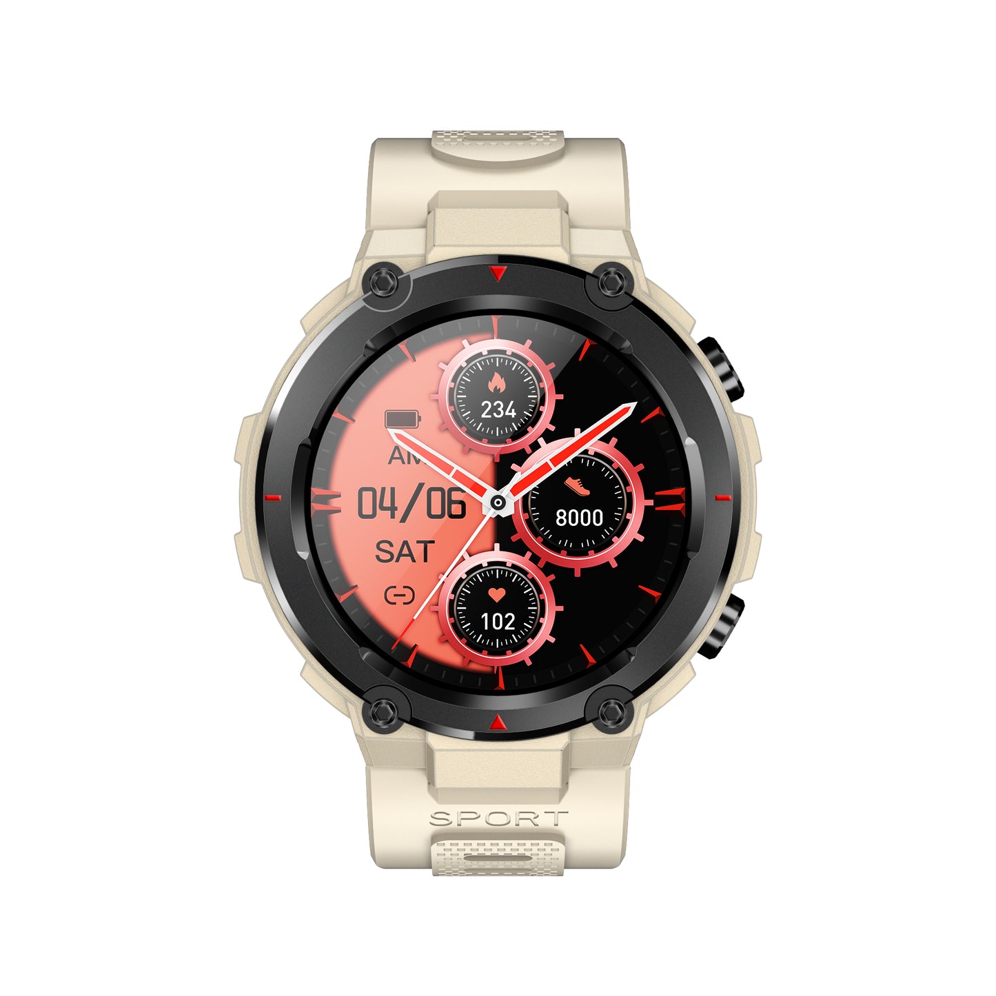 New Outdoor Sports Smart Watch 1.32 Inch HD Heart Rate Blood Oxygen GPS Beidou Triple Satellite Positioning