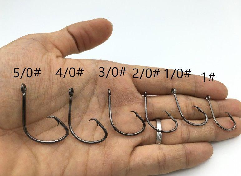 Rompin 120pcs/box 1#-5/0# 6 size mix 7381 fishing Hooks Octopus Sport Cirle bait sea hook with box