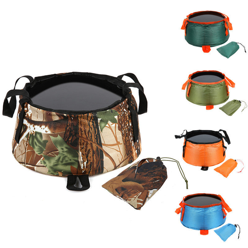 Outdoor Folding Bucket, Portable Water Tank, Large Capacity Water Storage Bag, Mountain Camping, Travel, Washbasin