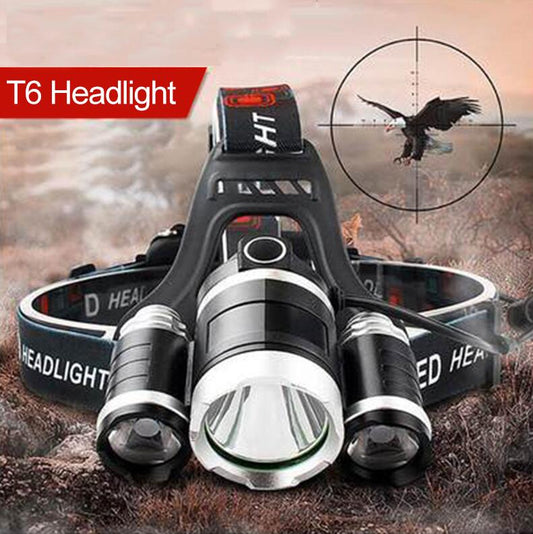 Headlamp 90 degree high Led lighting Head Lamp 4 mode XML T6/R5 LED Headlamp Headlight Camping Fishing headlight Torch Lanterna