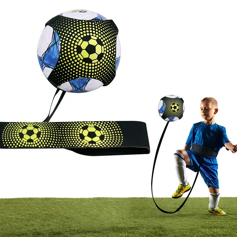 Soccer Ball Juggle Bags Children Auxiliary Circling Training Belt Kids Soccer Kick Trainer Kick Solo Soccer Trainer Football