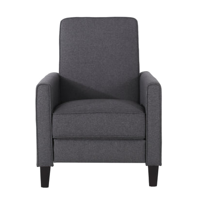 Smoke Fabric Push Back Chair for Elegant Home Décor