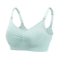 Seamless Plus Size Breastfeeding Bra Front Button Maternal Postpartum Bra