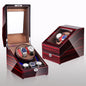 Watch winding box, watch shaker, storage box, LED light, lid open and stop, watch shaker