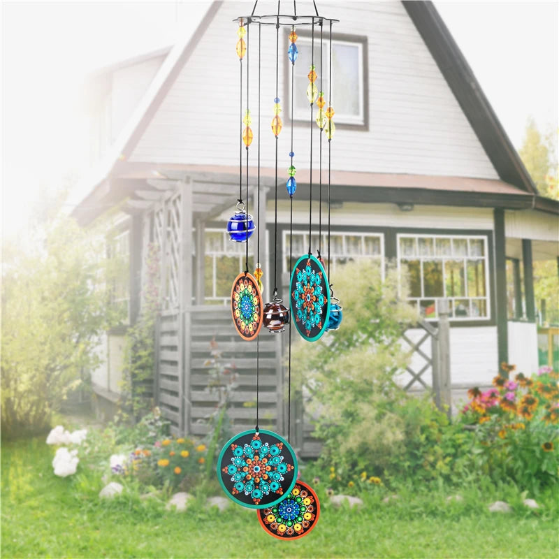 H&D 2 Style Memorial Windchimes Rainbow Maker Window Hanging Suncatcher Fengshui Wind Chimes Decoration for Patio,Balcony,Garden