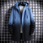 Spring And Autumn Trendy Men's Clothing All-matching Hooded Trench Coat