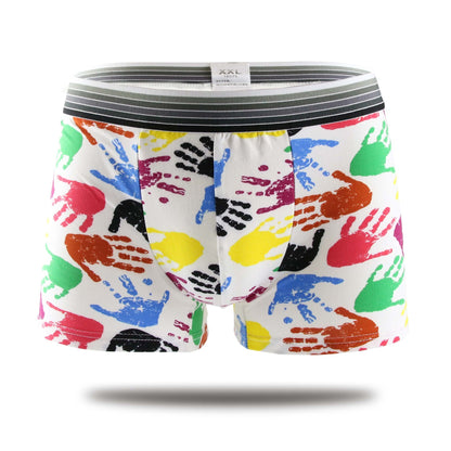 Men's Underwear Milk Silk Boxers Personality Trend