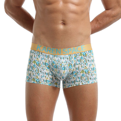 Ice Silk Fashion Printed Boxers