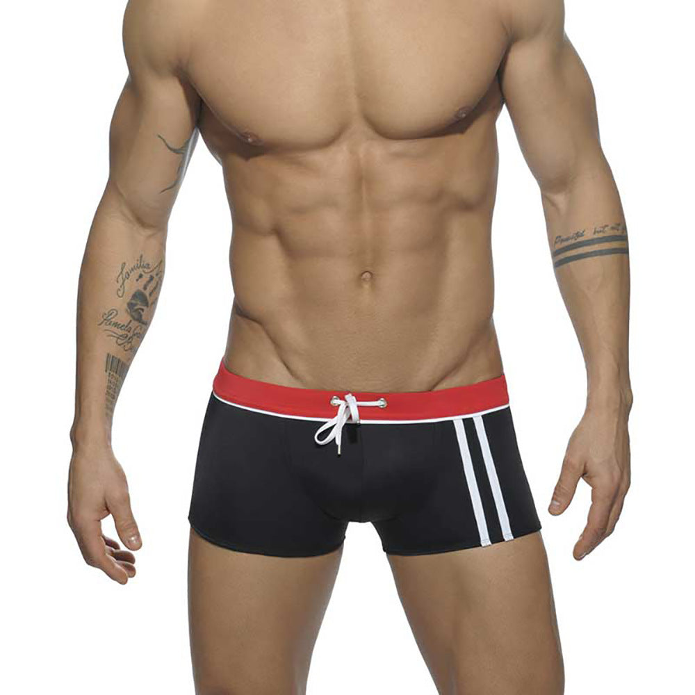 Boxer Swimming Trunks Men's Fashion Low Waist Boxer