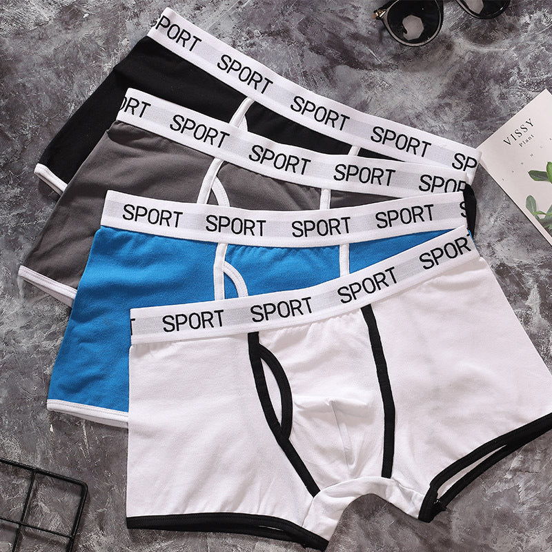 Men's Cotton Sports Boxer Briefs