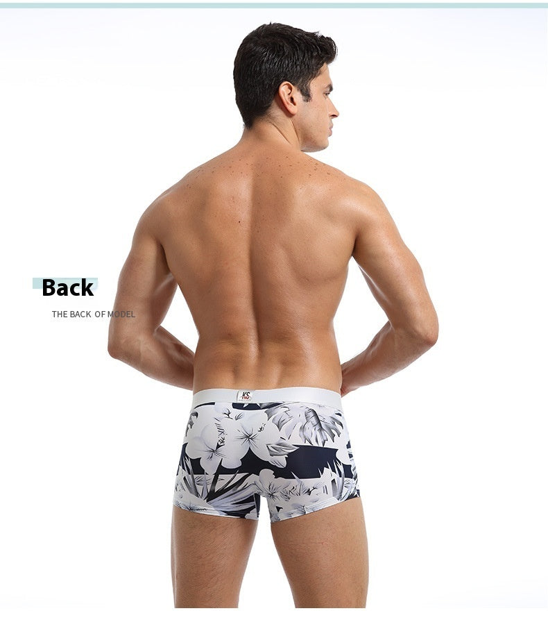 Ice Silk Fashion Printed Boxers