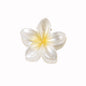 Small Size 4cm Pearlescent Flowers Barrettes Sweet Plumeria Rubra