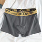 Four Seasons Men's Underwear J Simple Solid Color Mid-waist Skin-friendly Breathable