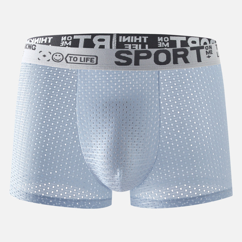 Men's Underwear Ice Silk Mesh Boxers